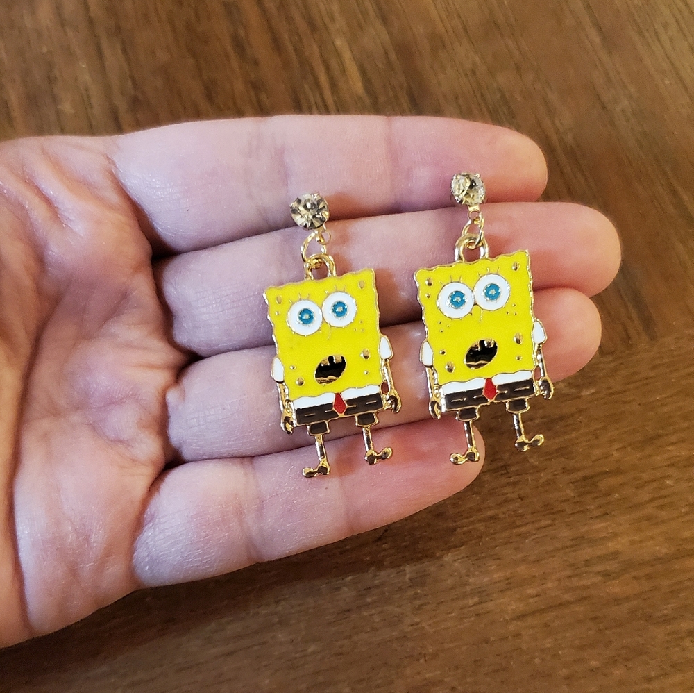 NWOT SpongeBob Squarepants Earrings - Picture 3 of 4